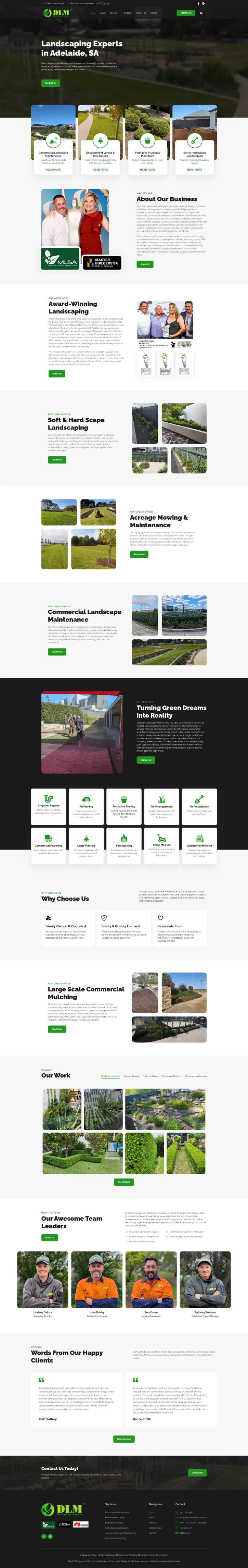 Daldry Landscape maintenance website