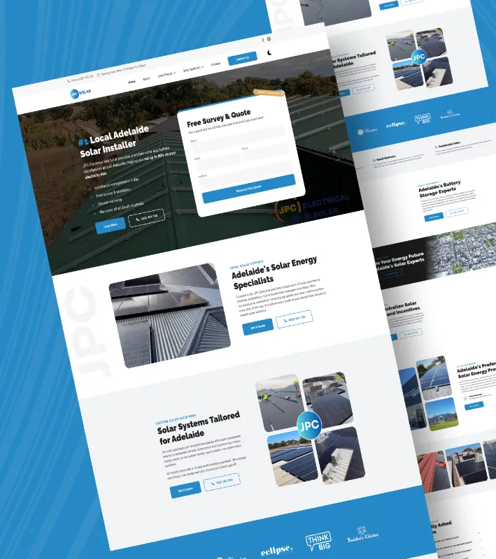 jpc solar & electrical website