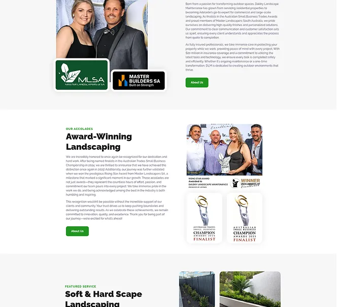 daldry lanscape maintenance website