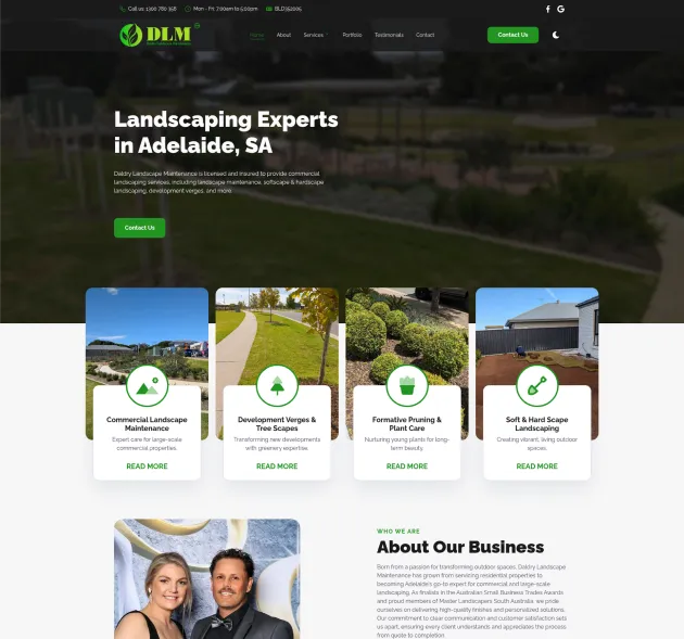 daldry lanscape maintenance website