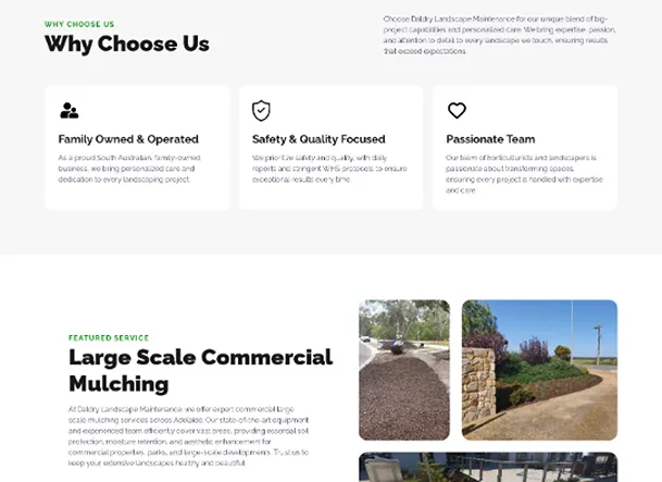 daldry lanscape maintenance website