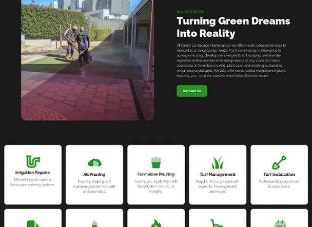 daldry lanscape maintenance website