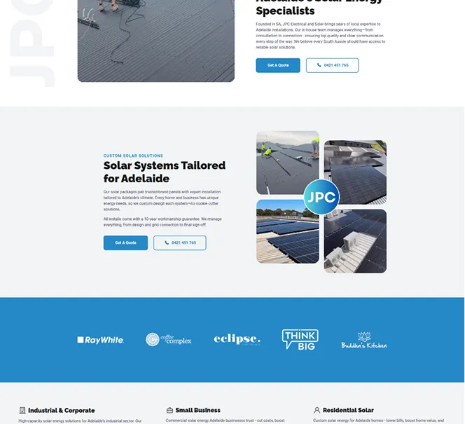 jpc electrical & solar website