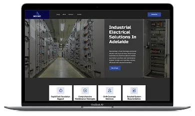 south coast automation website device mockup