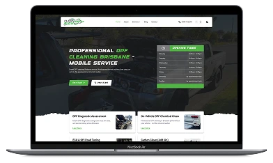 cleanflow dpf website device mockup