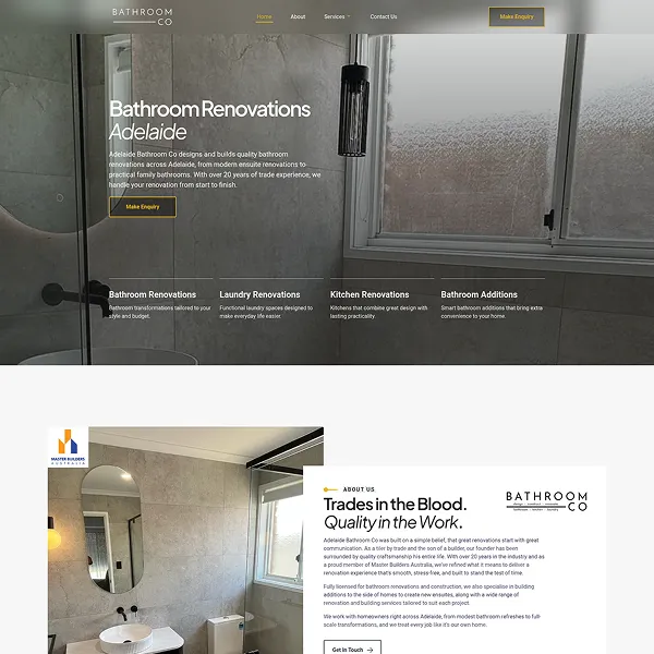 bathroom co website snapshot