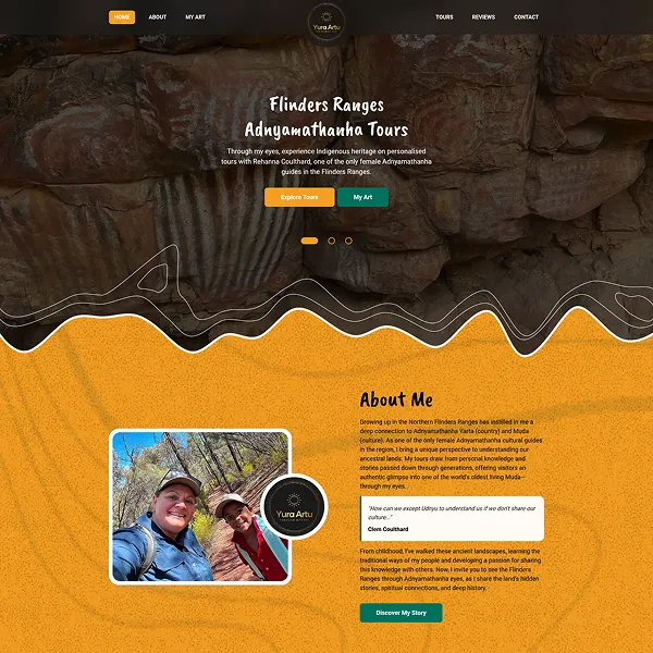 yura artu tours website snapshot